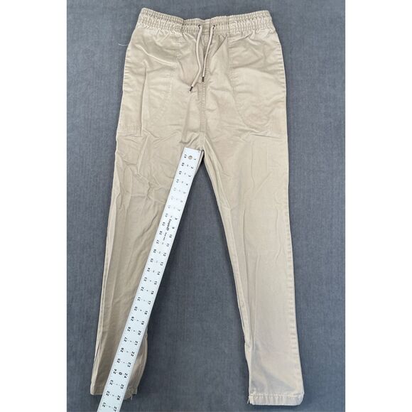 I Love Ugly Tapered Jogger Pants‎ Men M Beige Casual Zip Ankle Urban Streetwear - Picture 4 of 12